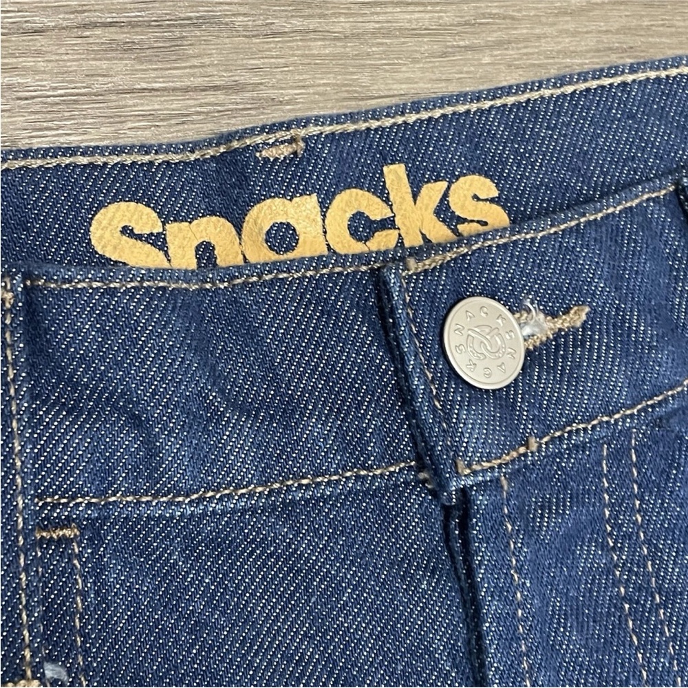 NWT MOTHER Jeans The Smoothie Carpenter Sneak Denim Jeans in Clean Your Plate - Picture 7 of 12